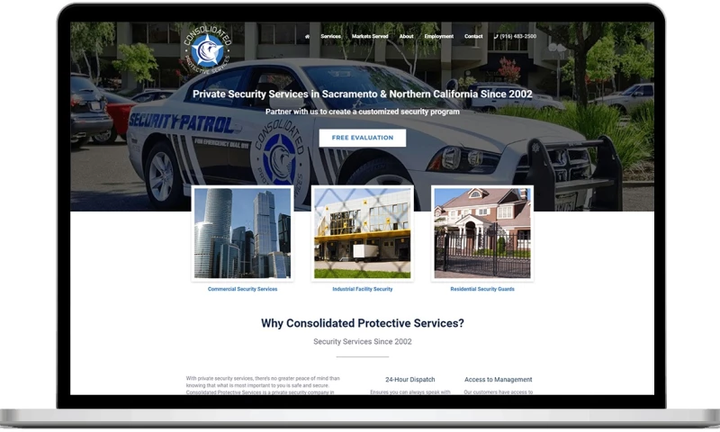 Lead to Conversion - Consolidated Protective Services - Responsive Website Design