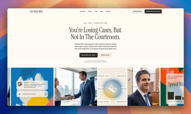 Omis Digital - AI Esquire — Website Design for a Legal AI Intake Platform