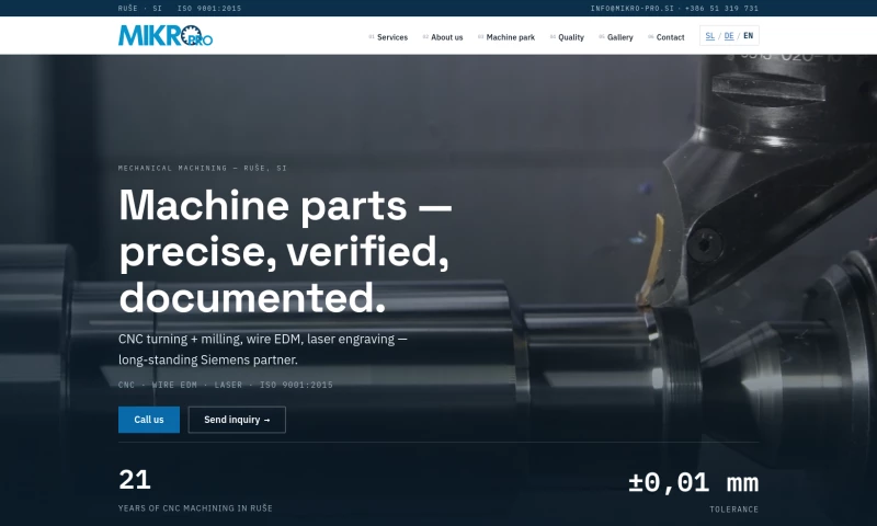Segentic - MIKRO PRO d.o.o Website Redesign - WP -> Astro on Cloudflare