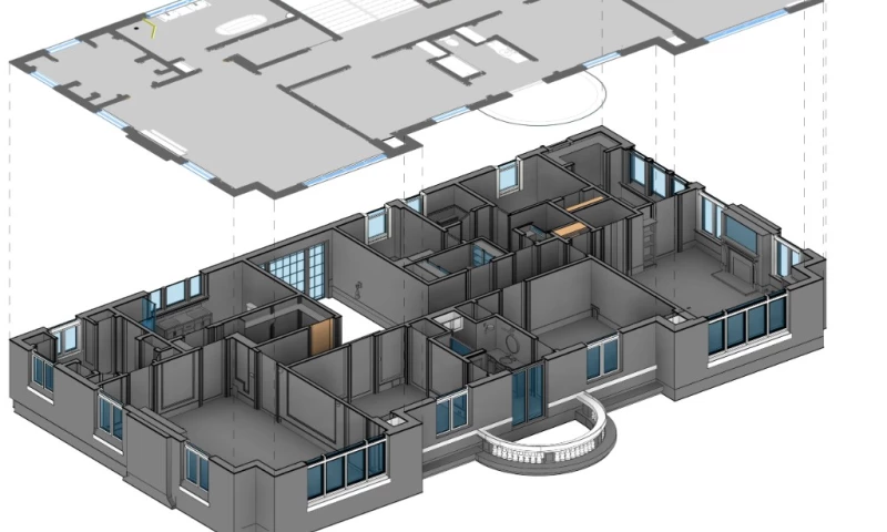 ScantoBIM.Online - Scan to CAD As-Built Documentation for Luxury Residence in San Francisco, CA