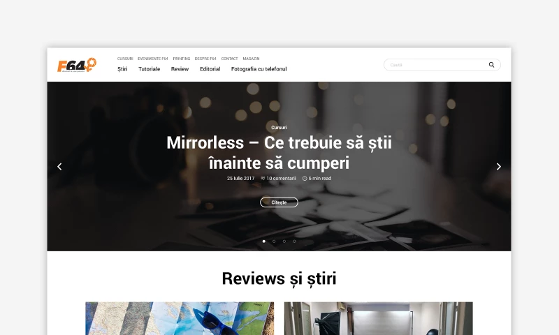 F64 Blog - Website Design