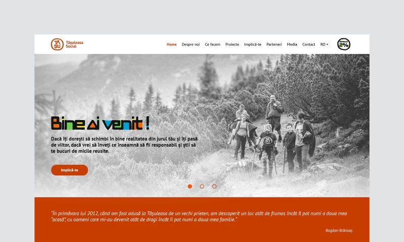 Tasuleasa social - Website Design