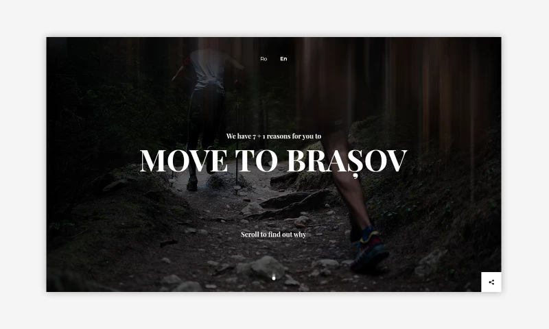 Move to Brasov - Website Design