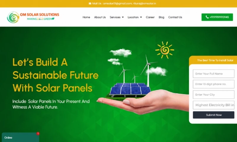 G2S Technology - Om Solar 20X Organic Traffic Growth & Consistent Solar Leads in 9 Months