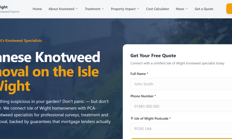 SEO Company Swindon - Japnesse Knotweed Removal Isle of The Wight
