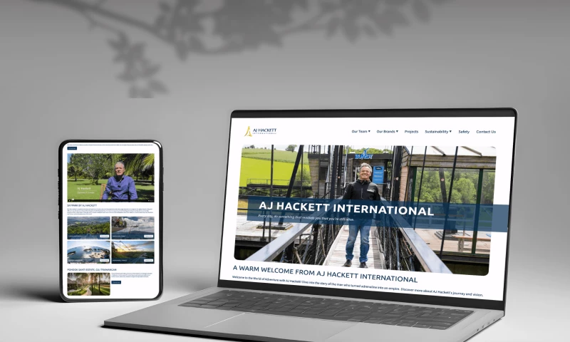 Refined Island Creations - AJ Hackett International - Custom Website Design