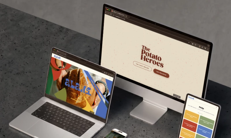 Refined Island Creations - The Potato Heroes - Custom Website Design