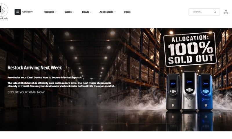 Marmara Dijital Medya - E-Commerce Website Design - Premium Hookah Brand