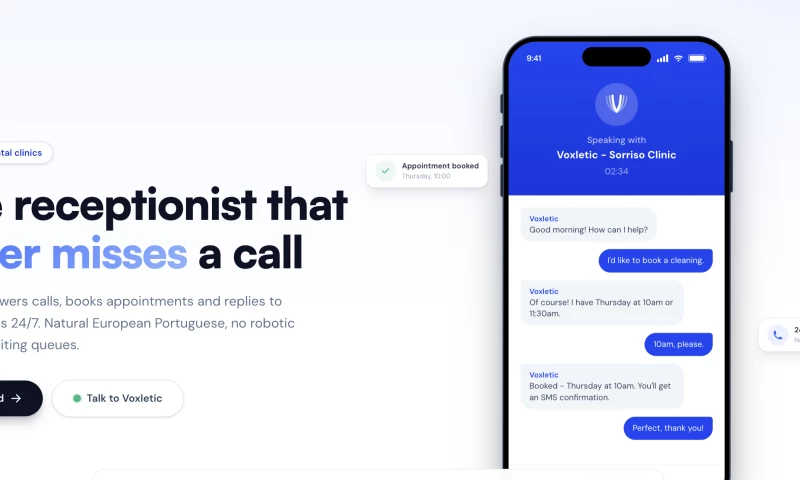 DestiLabs - AI voice receptionist