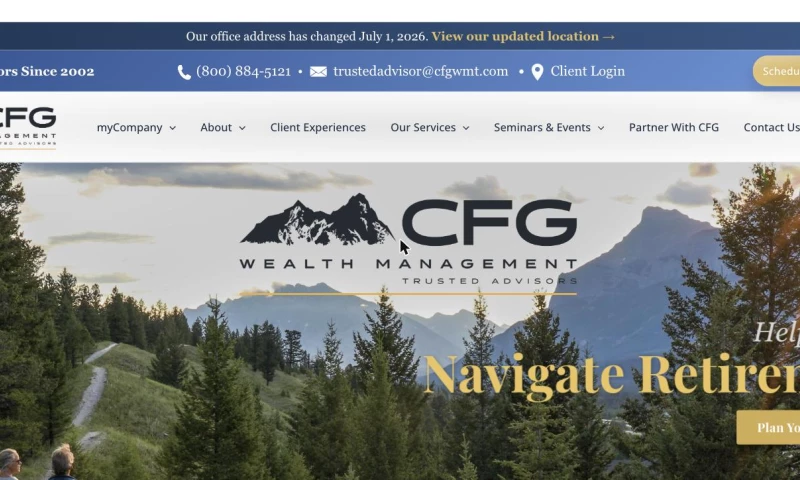 Cessna Marketing, LLC - CFG Wealth Management Website Rebuild
