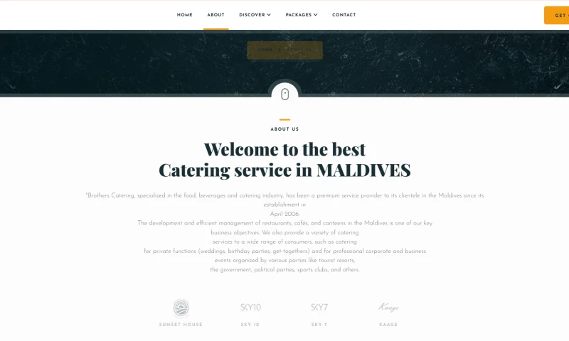 future D&H LLC - Brothers Catering Website Development / Web Design & Branding