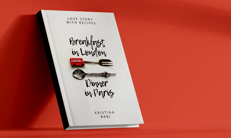 Peppered Pixels Design Studio - Book cover for Breakfast in London, Dinner in Paris and author marketing for a culinary author and solopreneur