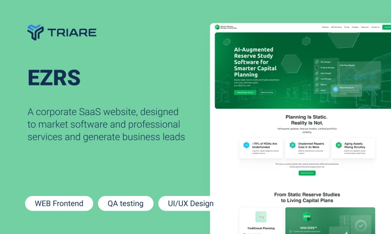TRIARE - EZRS – An AI-powered platform for property management planning.