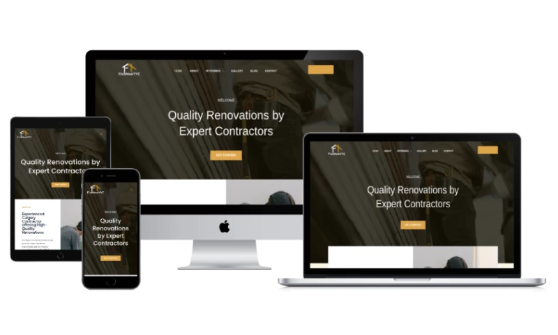 Instanticity LLC - FixItNowYYC.ca Renovation Contractor Website Redesign