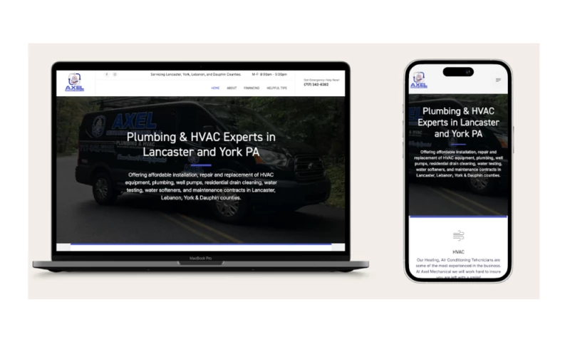 Fishtown Web Design - HVAC Plumbing Website Development