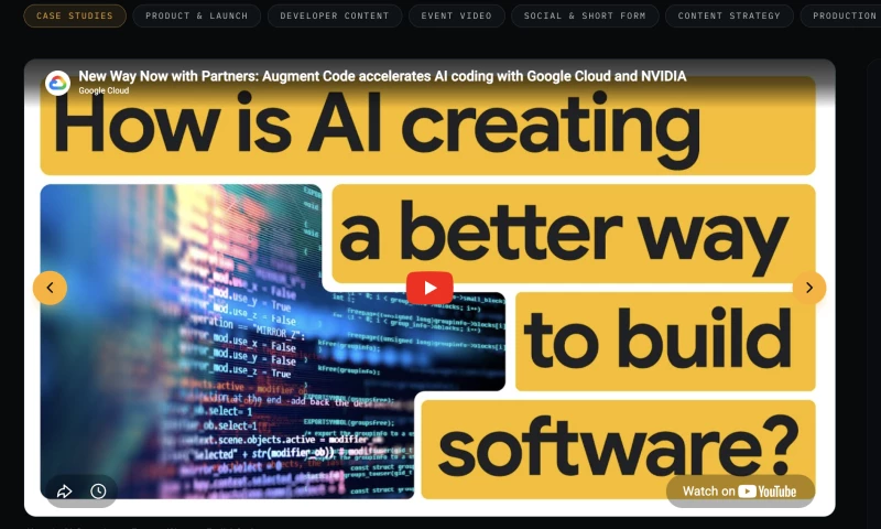 TCV Studio - New Way Now with Partners: Augment Code accelerates AI coding with Google Cloud and NVIDIA