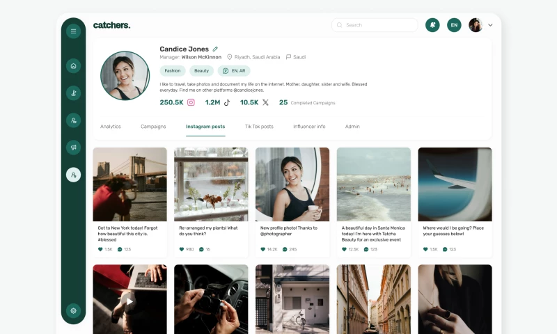 UPDIVISION - Catchers Influencer Platform