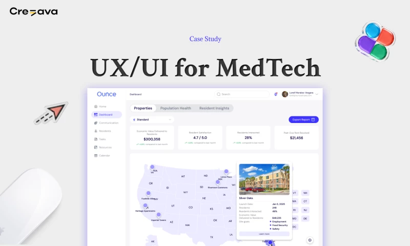 Creava - UX/UI for MedTech SaaS