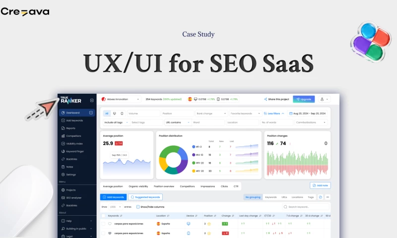 Creava - UX/UI for SEO SaaS