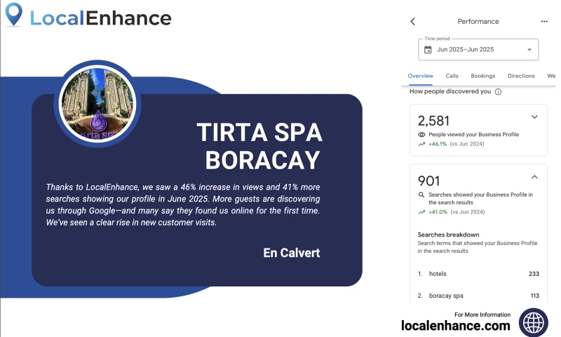 LocalEnhance - Local SEO & GBP Growth — Tirta Spa Boracay