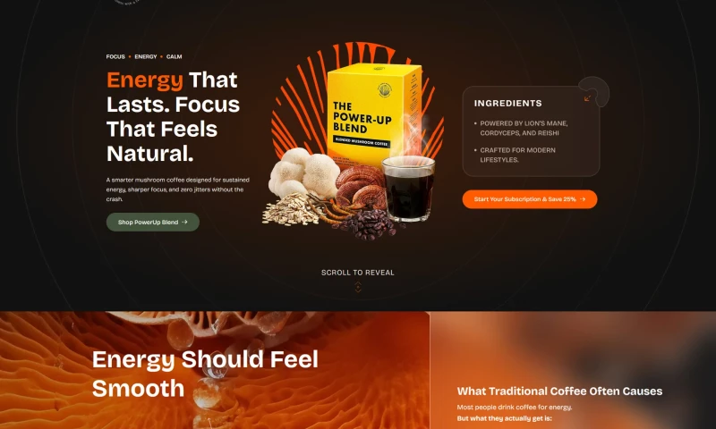 The Obsidians - Made From Mushroom | Shopify, UI/UX Design and Development