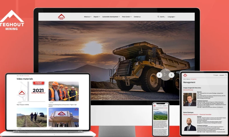 Astudio IT Company - Corporate Website for a Metallurgical Company