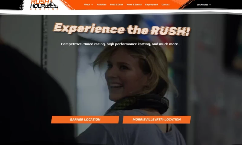 Page Progressive - Rush Hour Karting