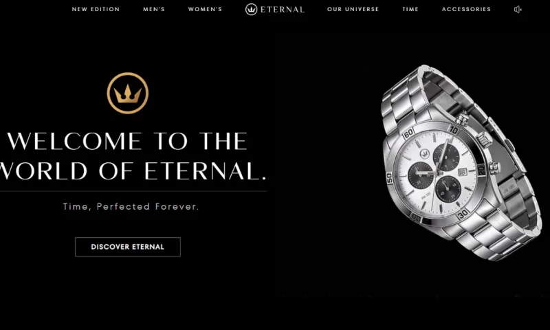 WebX Nepal - Eternal – Luxury Watch Brand Identity & Creative Website