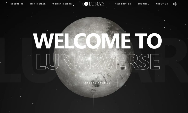 WebX Nepal - Lunar – Luxury Fashion Brand Identity & Creative Website