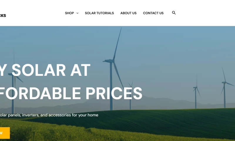 Teerdox Technologies - WEB PROJECT FOR SOLAR OVERSTOCKS