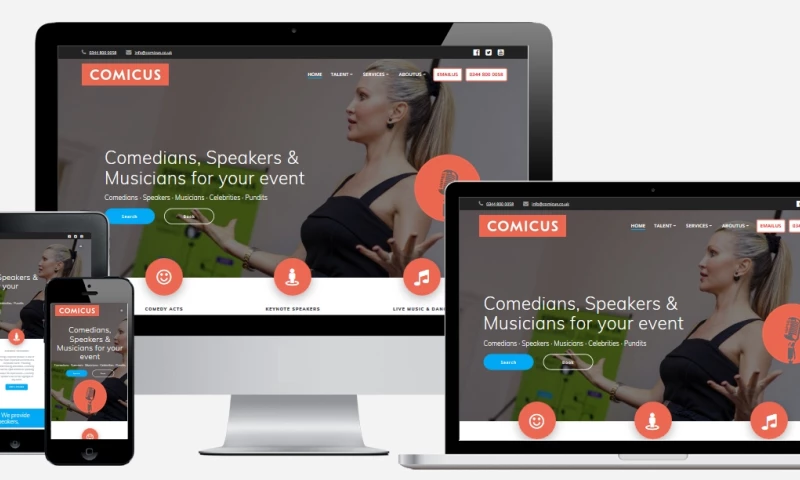 White Rabbit Consultancy - Entertainment Agency Website Design