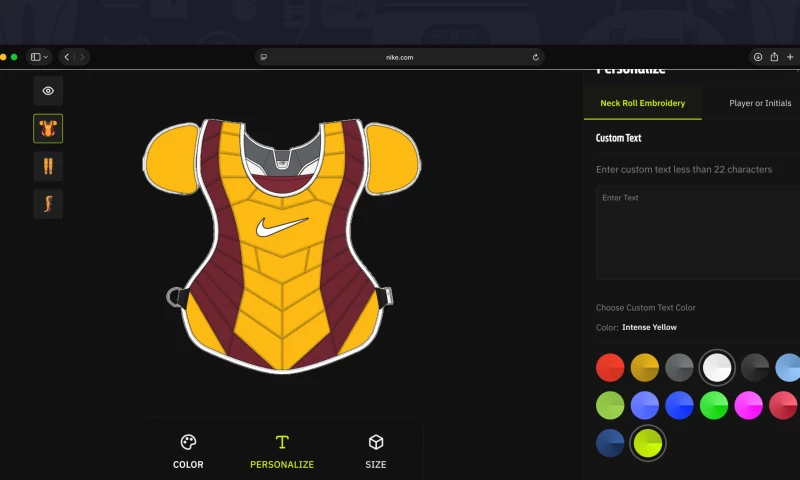 Enspirit - Custom equipment configurator for pro athletes