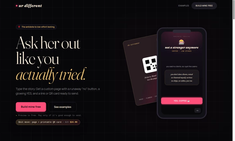 OneEKO Technologies - urdifferent.com — AI-Generated Personalized Invite Pages