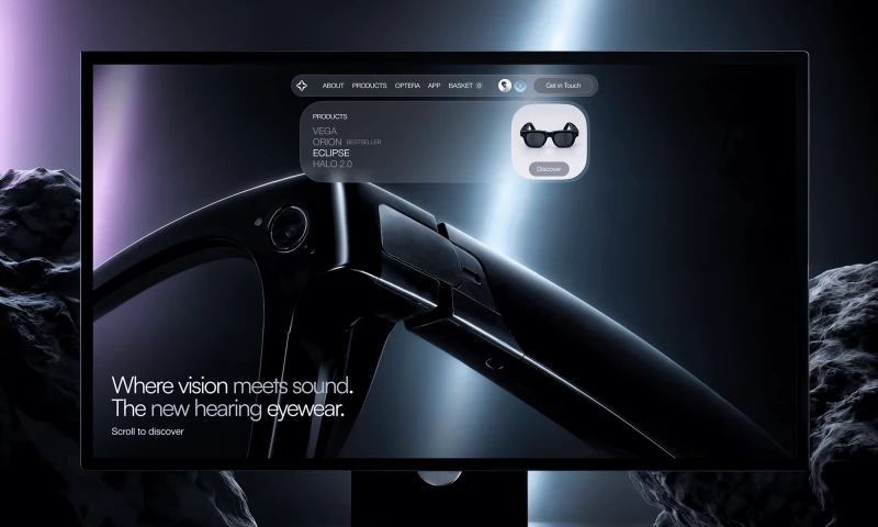 U1CORE - UI/UX Design & Development for Smart Eyewear site