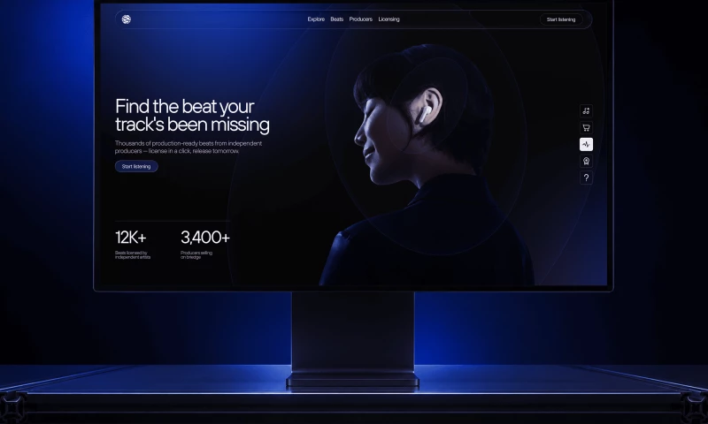 U1CORE - UX\UI Design for Music Marketplace Platform