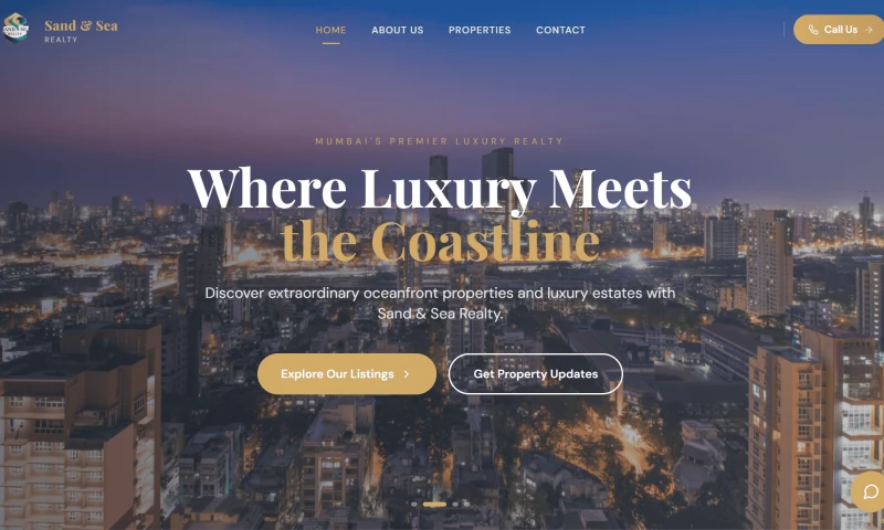 CloutNine - SandnSea Realty Website Development