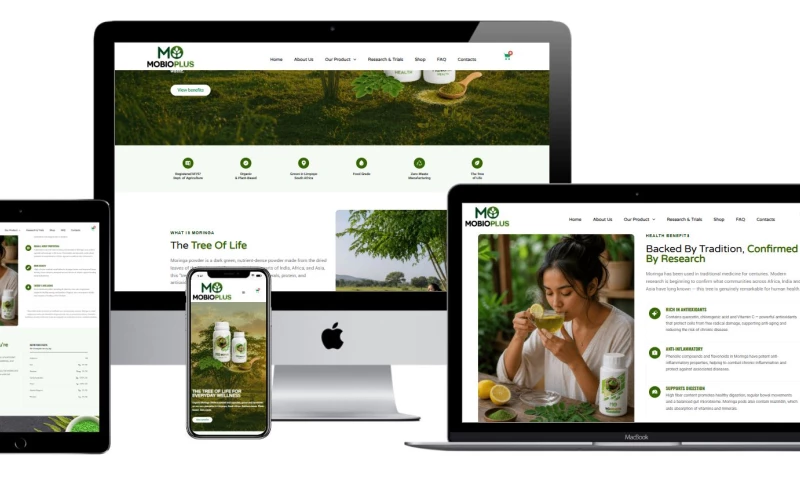 New Perspective Design - MOBIOPLUS: Custom Web Design Pretoria for an Organic Biostimulant Supplier