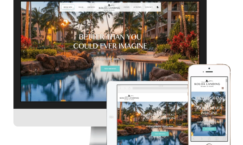 Lead to Conversion - Koloa Landing Resort - Responsive Website Design & Digital Marketing