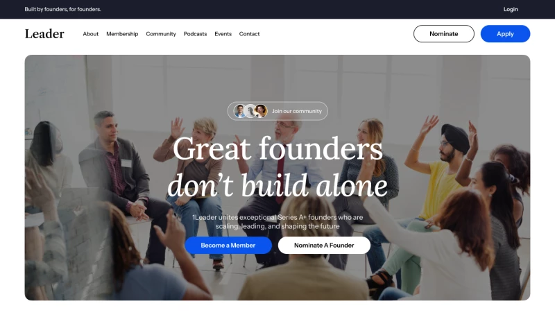 Horizoners Design Agency - Website Redesign - 1Leader