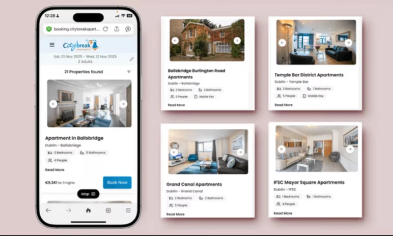 Raftlabs - Branded Booking Website & Keyless Mobile App for City Break Apartments