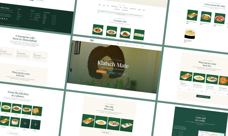 KrishaWeb - Klatsch Mate Cafe