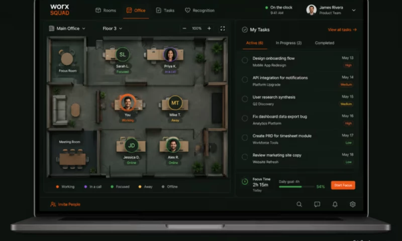 Raftlabs - Worx Squad Hybrid Remote Working Platform