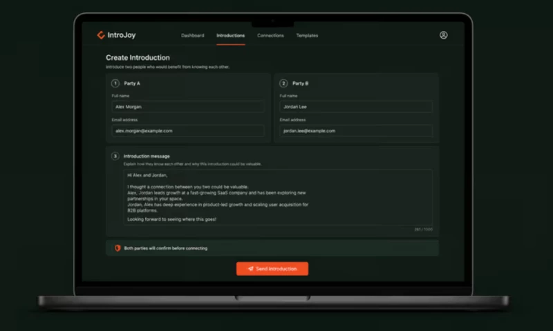 Raftlabs - IntroJoy Double Opt-In Professional Introductions