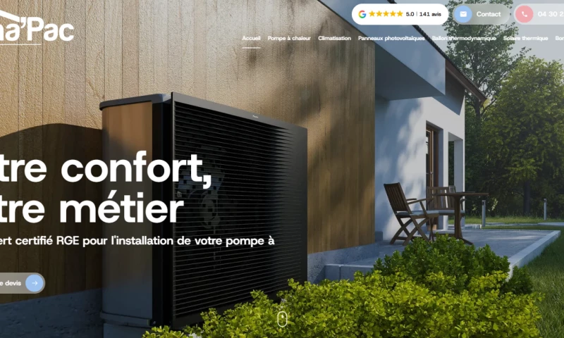 Jalis Lyon - Création de site internet pour un expert en confort thermique et transition énergétique à Genas près de Lyon