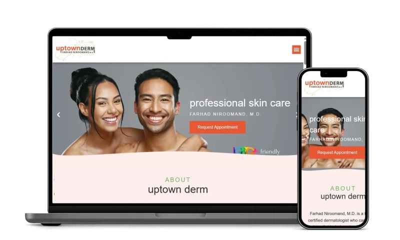 Red Spot Design - Dermatology Website Design Dallas Uptown Dermatology In Dallas, TX