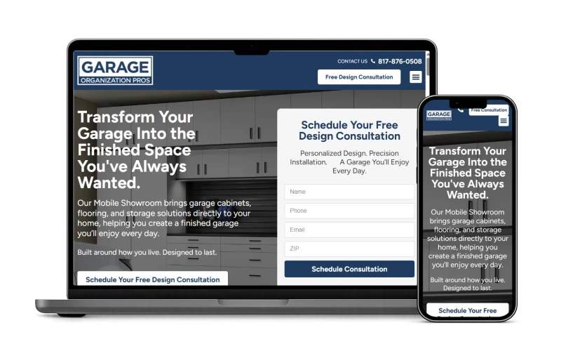 Red Spot Design - Home Service Website Design Garage Organization Pros In Dallas, TX