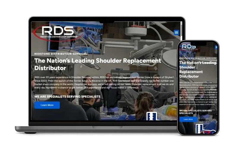 Red Spot Design - Medical Website Design Redstone Distribution Services