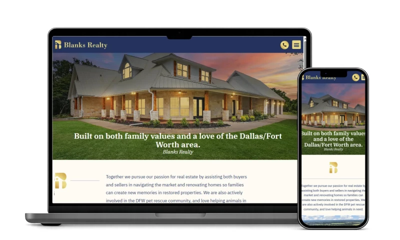Red Spot Design - Real Estate Website Design Blanks Realty