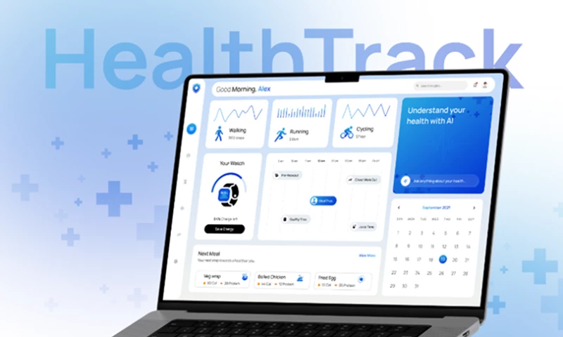 Softsource Technolabs - HealthTrack Wellness Monitoring Dashboard