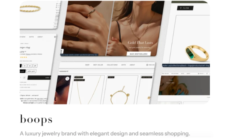 Ascenvra - Boops Luxury Jewellery eCommerce Website